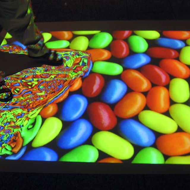2025 Hot Sale 3D Hologram Interactive Floor Projection Software System Game with Water, Pond, Piano, Football, Flower Effect.