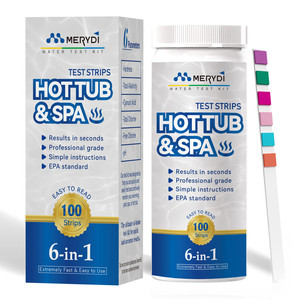 Tiras de prueba 6 en 1 para piscina, Spa, el mejor Kit, Kit preciso de prueba de calidad del agua, piscinas caseras, bañeras de hidromasaje y tiras de prueba de agua salada - Product Image 6