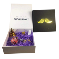 Boîte cadeau personnalisée avec couvercle et base blancs, impression dorée et couvercle amovible pour fournisseur d'emballages de détail pour l'artisanat
