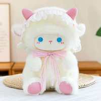 Peluche Mouton Ange Adorable - Poupée Douce et Chaude à Câliner pour Enfants et Adolescents, Cadeau d'Anniversaire, Article Promotionnel