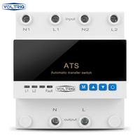 Nouvelle Conception Ventes Directes Usine ATS 63A 220V Commutateur de Transfert Automatique Générateur Petit Rail DIN Triphasé Type PC