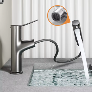 <span class=keywords><strong>Robinet</strong></span> de lavabo de laboratoire moderne en laiton à trou unique avec cartouche céramique, finition chromée, pour évier de comptoir - Product Image 5