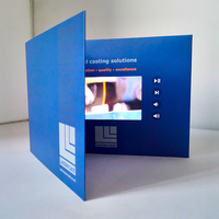 Boîtier original en lin avec couverture rigide, carte de vœux professionnelle, pour Album vidéo, écran LCD IPS, 4.3/5/7/10.1 pouces