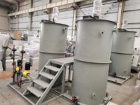 Système de dosage de chlore pour eaux usées en acier inoxydable et polymère, unité de station de dosage de floculant pour le traitement des eaux usées