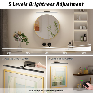 Remote Control Battery Picture <b>Light</b>,Cordless Magnetic <b>Wall</b> <b>Light</b>,Timer Function Art Lamp for Painting Photo Home Bedroom Decor - Product Image 4