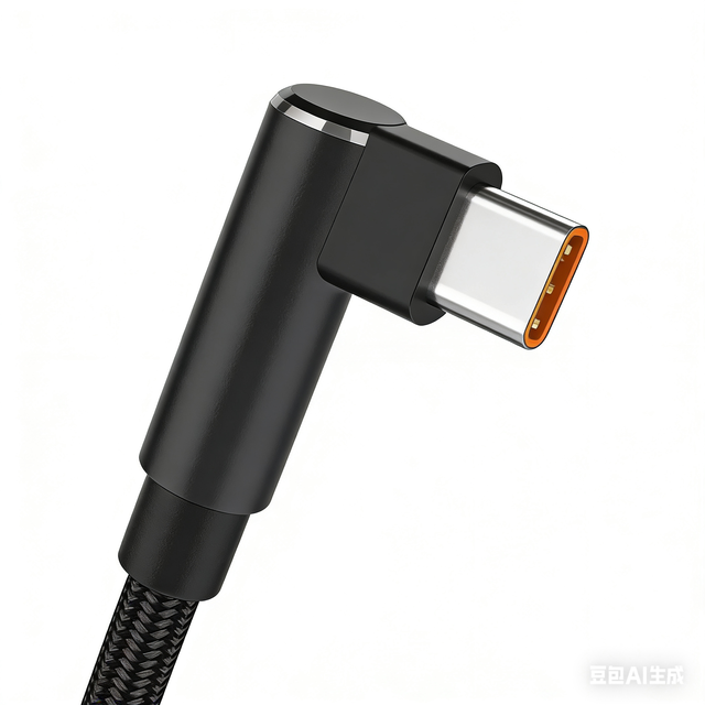 6A Fast Charging 90 Degree USB Type-C Cable 1m 2m 3m Pure Copper Conductor Braided Nylon Jacket for Gaming & Mobile Phones