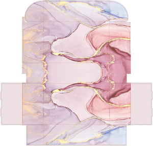 Boîte-cadeau en papier élégante fabriquée en Chine avec décoration en poudre d'or pour le cadeau de demoiselle d'honneur, les vacances, Noël - Product Image 4
