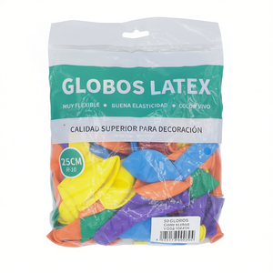 Party Love Latex <b>Balloons</b> 25cm Assorted Colors 50pcs Pack Durable Kids Party Decor - Product Image 3