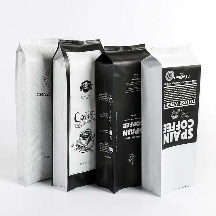 340gサイドガセットフォイルブラックフード臭い防湿アラビカコーヒー豆包装袋
