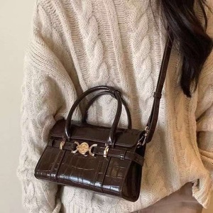 Borsa a Mano Elegante <span class=keywords><strong>Rosa</strong></span> Chiaro con Logo Personalizzato, Effetto Coccodrillo, Mini Satchel per Signore d'Ufficio, Novità 2026, Vendita all'Ingrosso - Product Image 4