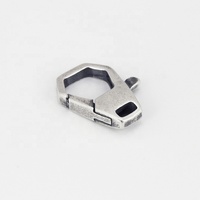 Fournitures de bijouterie en gros : Fermoirs mousquetons personnalisés en argent sterling 925 oxydé, forme languette, pour accessoires de bijoux