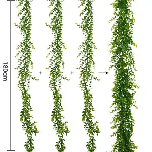 Искусственная зелень эвкалипта венок Виноградная лоза 1,8 м эвкалипт настенные декоративные растения