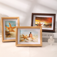 Taille personnalisée 3cm de profondeur Boîte à ombre en bois massif Vitrine à mémoire de forme Décoration intérieure en plexiglas Cadre photo Fleurs séchées