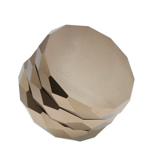 Hot Sell 4 Layer <strong>Trapezoid</strong> Herb Grinder With Gold Color