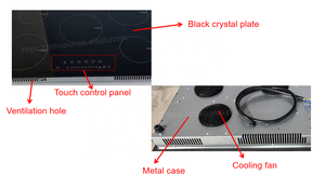 Table de cuisson à <span class=keywords><strong>induction</strong></span> encastrable 9400W 5 brûleurs 90cm <span class=keywords><strong>Siemens</strong></span> IGBT, verre cristal noir étanche, <span class=keywords><strong>plaque</strong></span> de cuisson à <span class=keywords><strong>induction</strong></span> électrique - Product Image 2