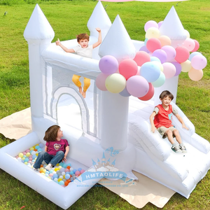 Vente chaude PVC nouvelle mode intérieur extérieur drôle blanc <span class=keywords><strong>Mini</strong></span> château gonflable sautant <span class=keywords><strong>Trampoline</strong></span> rebond <span class=keywords><strong>maison</strong></span> pour les enfants - Product Image 2