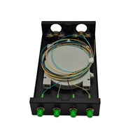Kotak Terminasi Serat Optik Single Mode 4 Core FC APC dengan Lapisan Anti-Statik untuk Keamanan Jaringan PON FTTH