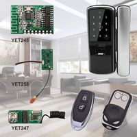 Sistema de Cerradura de Puerta, Módulo Receptor RF Superheterodino con Placa PCB de Decodificación, Chip Microcomputador, Datos de Pines, 433 mhz, 5V, YET245