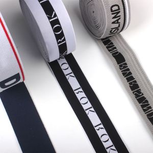 High Quality Nylon Polyester Spandex Jacquard <b>Elastic</b> Web Band Customized Printed Sportswear Soft <b>Elastic</b> Waistband - Product Image 4