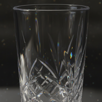 Vaso de Agua Clásico de Plástico PC Irrompible de 400 ml, Libre de BPA, Transparente, Corte Diamante, Apto para Lavavajillas, para Restaurantes y Hoteles