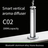 Diffuseur d'arômes de bureau, diffuseur de parfum commercial en alliage d'aluminium pour la maison, diffuseur d'arômes à minuterie pour hôtel