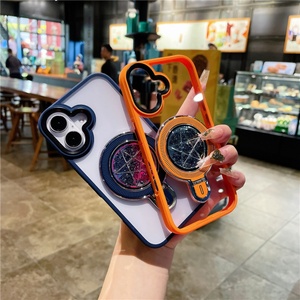 เคสโทรศัพท์ iPhone 16 Pro Max รุ่นหรูหรา ประดับกลิตเตอร์วิบวับ ดาวระยิบระยับ สำหรับผู้หญิงและเด็กผู้หญิง ใช้ได้กับ iPhone 15 Pro 14 พร้อมวงแหวนแม่เหล็กและขาตั้ง - Product Image 1