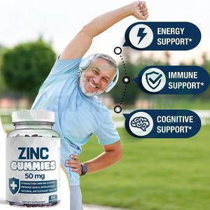 Ausreson Suplemento de zinc Gummy Seamoss y vitamina <span class=keywords><strong>D</strong></span> <span class=keywords><strong>E</strong></span> Protege la salud de la piel Calcio Magnesio Zinc Gummies - Product Image 2