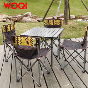 WOQI tavolo pieghevole esterno con sedie <span class=keywords><strong>Set</strong></span> tavolo pieghevole portatile e sedia <span class=keywords><strong>Set</strong></span> 5 pezzi <span class=keywords><strong>Set</strong></span> <span class=keywords><strong>7</strong></span> pezzi - Product Image 6