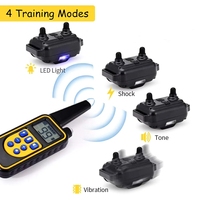 Collier de dressage électrique pour chien anti-aboiement, rechargeable et étanche, avec télécommande – Nouveauté !
