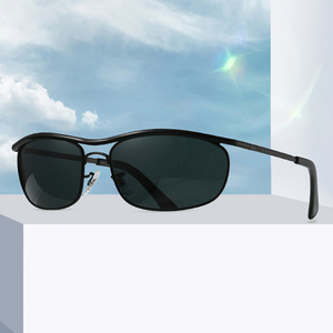 Gafas de Sol Clásicas de Marca de Lujo con Marco Ovalado de Metal Dorado Pulido y Lentes Naranja con Protección UV400 para Hombre y Mujer, en Existencia - Product Image 2