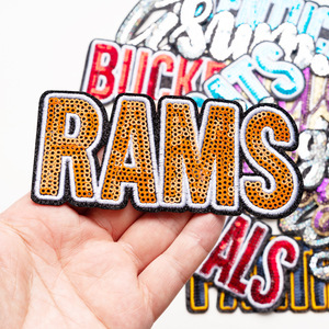 Patchs à sequins thermocollants pour équipes sportives : Cardinals, Buckeyes, Bills, Wildcats, Panthers, Rams – Idéaux pour vestes, sacs à dos et projets DIY - Product Image 3