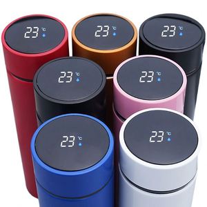 Thermos personnalisé avec logo, affichage de la température LED, 500 ml, en acier inoxydable 304, bouteille d'eau intelligente avec rappel pour boire de l'eau - Product Image 4