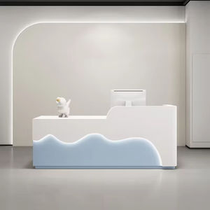 Mostrador de Recepción Moderno <span class=keywords><strong>y</strong></span> Duradero <span class=keywords><strong>en</strong></span> Oferta con Cajón para Oficina, Vestíbulo, Hoteles, Centros Comerciales, Hospitales, Bares <span class=keywords><strong>y</strong></span> Hogares - Product Image 4