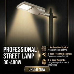 ไฟถนน LED อลูมิเนียม EREBUS Outdoor 200W พร้อมโฟโตเซลล์ เปิด/ปิดอัตโนมัติ กันน้ำ IP65 สว่างพิเศษ 150LM/W สำหรับลานบ้าน - Product Image 4