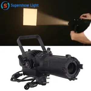 Mini LED leko Profile Spotlight stage studio 60W 80W 100W 150W warm white ip65 cob led zoom profile spot light for Theatre