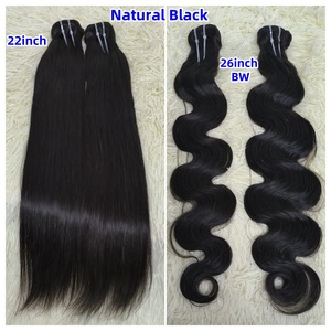Letsfly 10A Cabello Virgen Natural 100% Humano en Paquetes de 100 Gramos, Extensiones de Cabello Brasileño Negro Azabache y Rubio, 12-32 Pulgadas, Venta al Por Mayor - Product Image 4