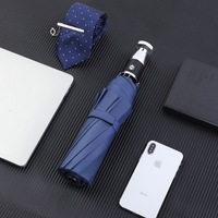 Parapluie Droit Premium LS en Tissu Pongee, Cadre en Fibre de Verre, Logo Personnalisé, Résistant au Vent pour Adultes, Emballage Cadeau Boîte Marque Automobile