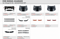 Nouveau capot en aluminium de haute qualité Hellcat avec clips pour Charger SRT Style 2015-2023