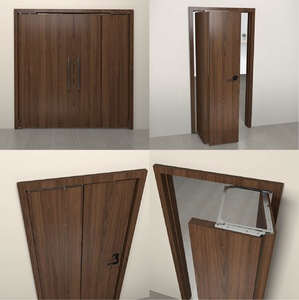 Charnière OEM silencieuse pour porte pliante, en acier inoxydable 304, robuste, capacité 40 kg, pour chambre à coucher, 180 degrés, type accordéon, pour porte <span class=keywords><strong>coulissante</strong></span> - Product Image 2