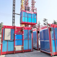Général ou onduleur Simple Double Cage Cabine Ascenseur pour passagers et matériaux de construction Palan de construction Élévateurs de construction