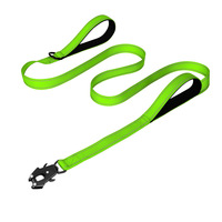 Laisse pour chien en nylon robuste et réfléchissante pour grands chiens avec mousqueton tactique – Fournitures pour animaux de compagnie