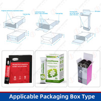 Machine d'emballage automatique multi-voies pour sachets de sirop d'érable et de miel, avec pliage et scellage de petites boîtes en carton