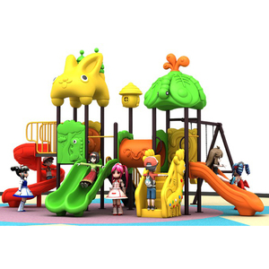 Aire de <span class=keywords><strong>jeux</strong></span> extérieure pour enfants <span class=keywords><strong>avec</strong></span> <span class=keywords><strong>toboggan</strong></span> et balançoire Équipement de parc d'attractions combiné extérieur pour enfants - Product Image 1