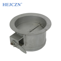 Système HVAC à bon prix Contrôle du volume d'air circulaire Amortisseur de volume de soupape d'air en acier galvanisé