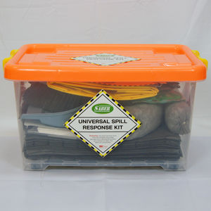 Kit de Desecontaminación Universal SABER de Alto Rendimiento, 45 Litros, con Caja Transparente, para Derrames en Tiendas Grandes - Product Image 1