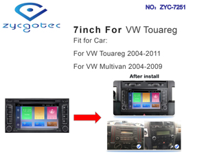 Zycgotec Android 13 xe đa phương tiện Máy nghe nhạc 2 DIN Car DVD cho Volkswagen <span class=keywords><strong>Touareg</strong></span> multivan đài phát thanh <span class=keywords><strong>GPS</strong></span> <span class=keywords><strong>Wifi</strong></span> 4 gam LTE Carplay - Product Image 5