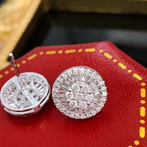 Xinfly Wholesale Wedding Diamond Earrings 0.90ct 18kt Solid Gold Hypoallergenic Baguette Cut Cluster Personalized - Product Image 2