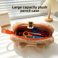 Trousse à crayons en peluche Capybara, pochette à stylos en peluche douce Capybara, trousse à crayons mignonne Capibara pour étudiants, cadeaux