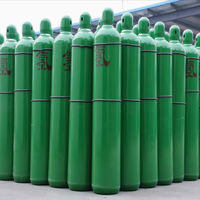 Bouteille de gaz argon 40L, réservoir sous pression en acier sans soudure haute pression pour le stockage d'oxygène, d'hydrogène et d'azote