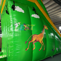Aire de jeux jouets videur gonflable commercial air sautant châteaux rebondissants girafe toboggan gonflable